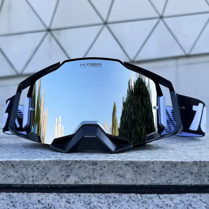 Lunettes de moto avec lentille HD