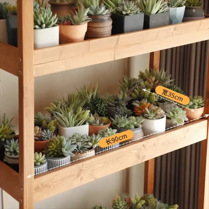 Supports de plantes noirs pour jardin, étagères en bois pour pots, supports de plantes pour patio, supports de fleurs d'extérieur, mobilier de terrasse Giardino Arredamento Esterno