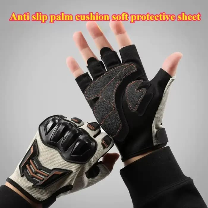 Gants de moto demi-doigt
