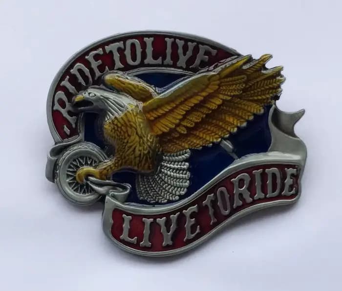 LIve To Ride Eagle – boucle de ceinture pour motards