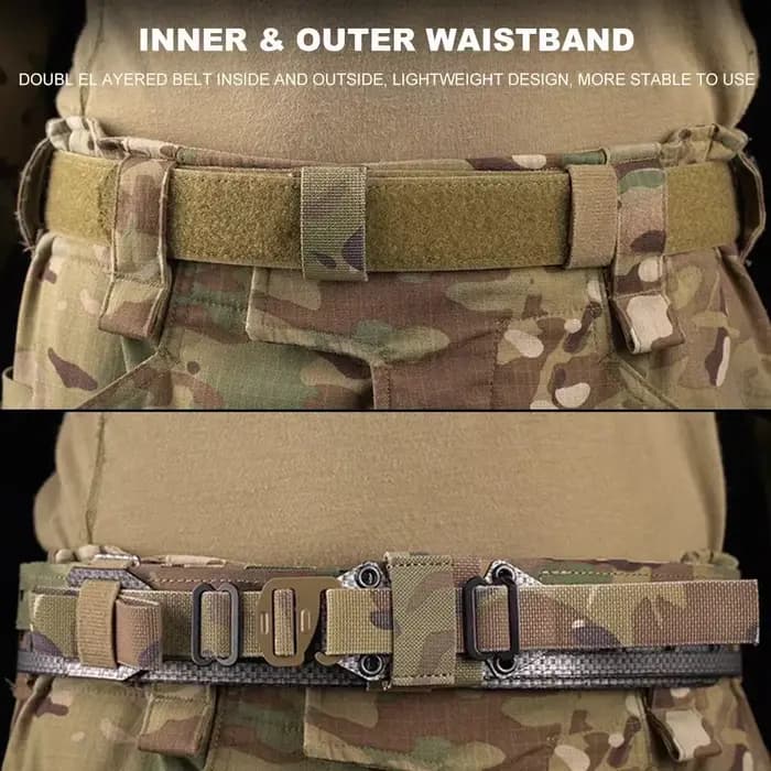 Ceinture tactique Molle 2 en 1