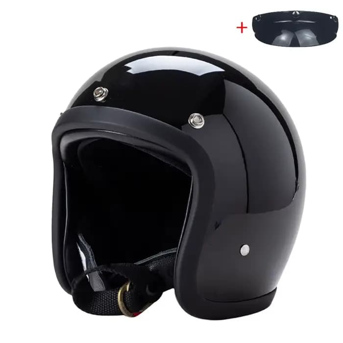 Casque de Moto Vintage 500TX visage ouvert rétro Scooter équitation 3/4 Jet Casco