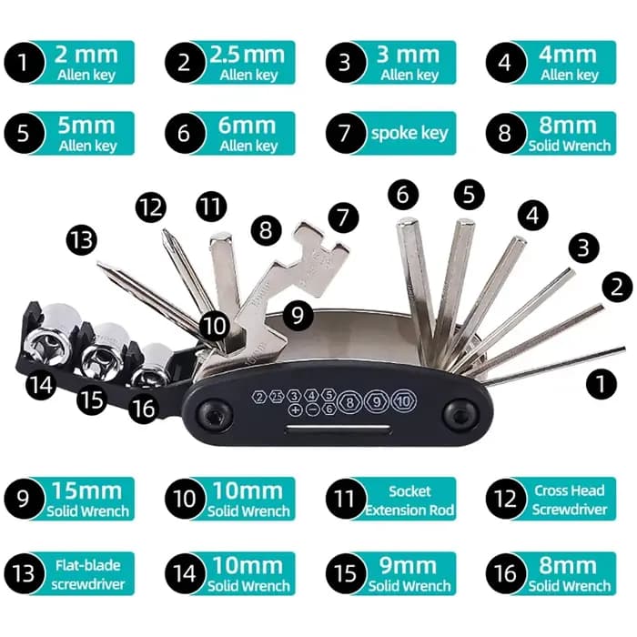 Jeu de tournevis de réparation portables pour moto