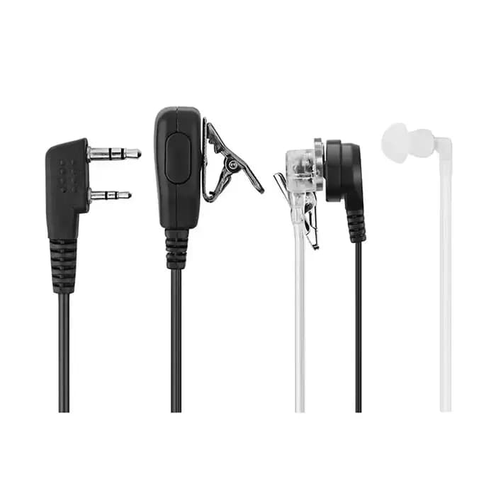 2 Pin PTT MIC Casque Covert Acoustic Tube In-Ear Oreillette Pour MendTYT Baofeng UV-5R BF-888S CB Radio Accessoires