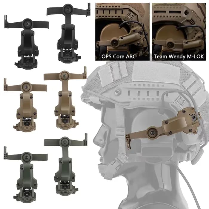 Adaptateur de Rail de casque pour PELTOR ComTac Airsoft