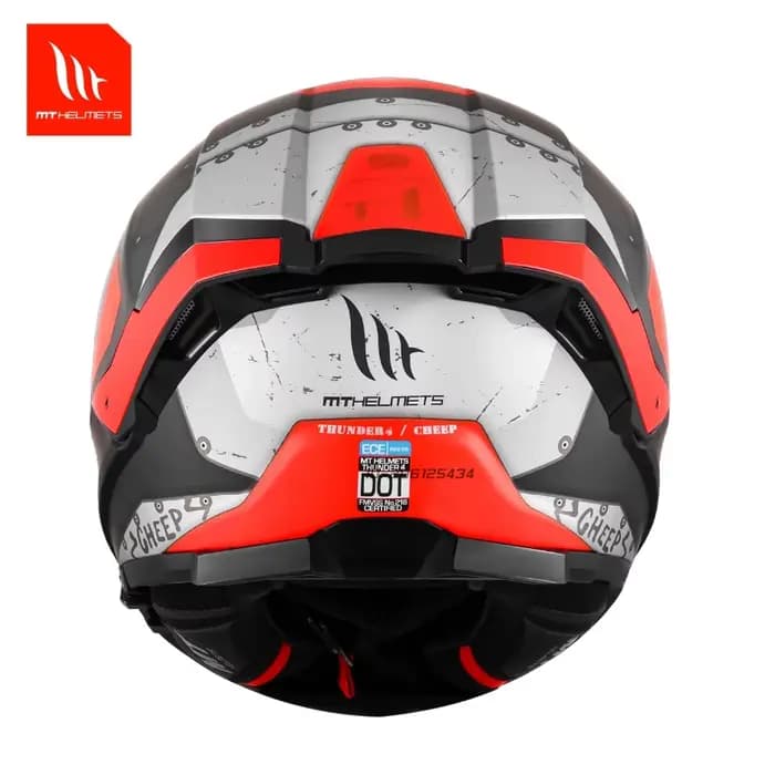 Casque de moto intégral avec visière transparente