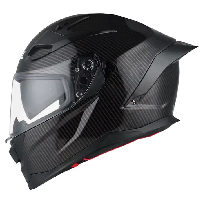 Casque de conception en Fiber de carbone 3K unisexe