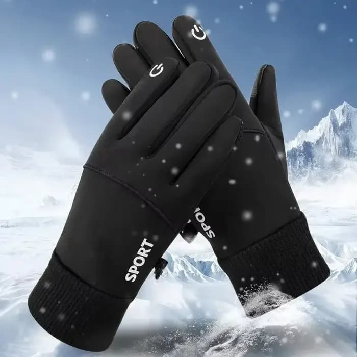 Gants de moto, gants d'hiver chauds à doigts entiers