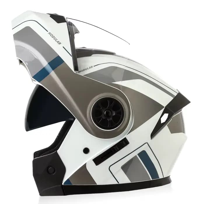 Casque de moto modulaire chaud et sécurisé pour l'hiver