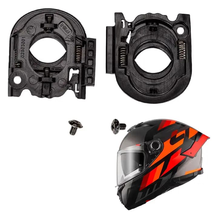 Base de bouclier de visière de casque