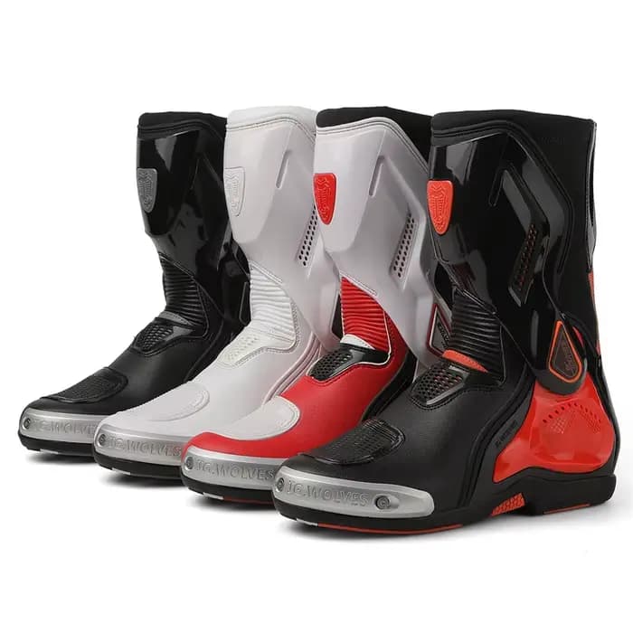 Hommes moto bottes d'équitation professionnel autoroute course sport