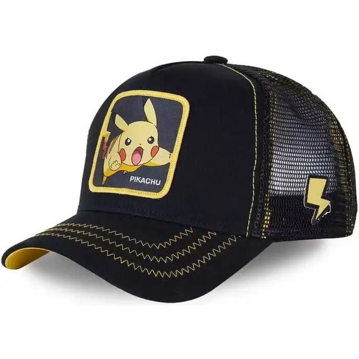 Casquette de Baseball brodée Pokemon de haute qualité, Pikachu Gengar ronflex Psycanard, chapeau en maille respirant réglable, cadeaux de Cosplay