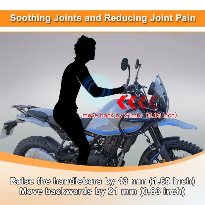 Convient pour Royal Enfield himalayen 450 2024-HIMALAYAN450 accessoires de moto rehausseurs de barre de poignée
