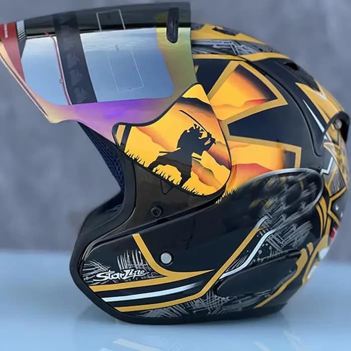Demi-Casque de Moto pour Homme et Femme, Accessoire de Sécurité, Certifié ECE