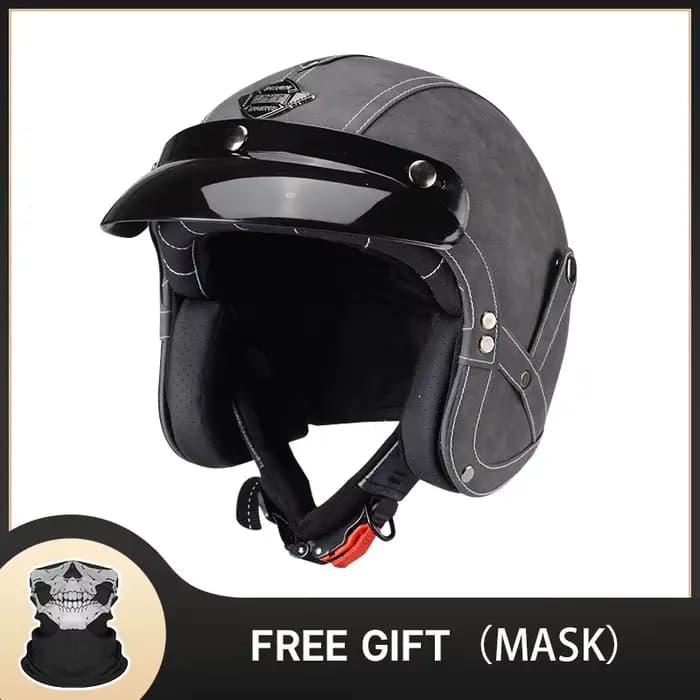 Casque de moto rétro classique allemand