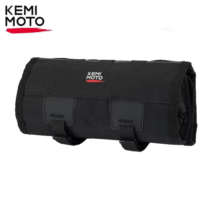 KEMIMOTO-Sac à outils universel pour moto, pochette à outils pour guidon, pochette à outils, rouleau, Softail, ocia, Sportster, poudres à outils