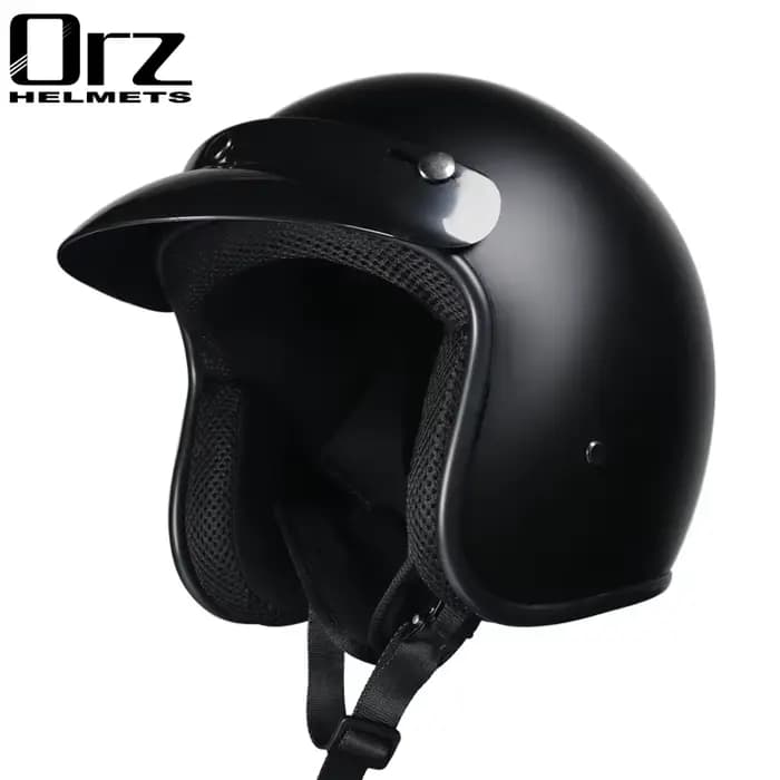 Casque de moto ouvert ORZ-050-3/4 unisexe toutes saisons certifié DOT