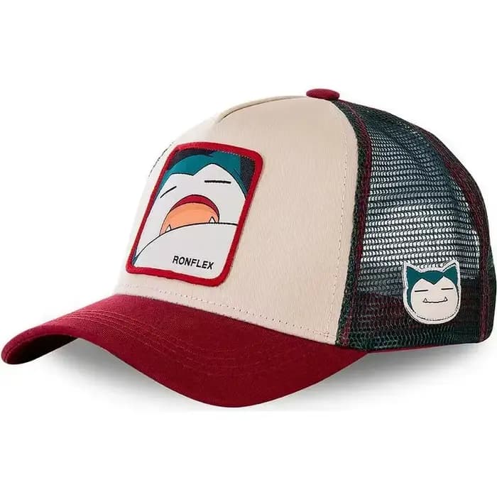 Casquette de Baseball brodée Pokemon de haute qualité, Pikachu Gengar ronflex Psycanard, chapeau en maille respirant réglable, cadeaux de Cosplay