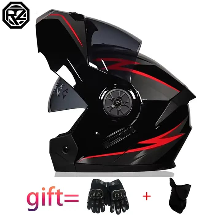 Casque de moto à rabat modulaire de sécurité approuvé DOT