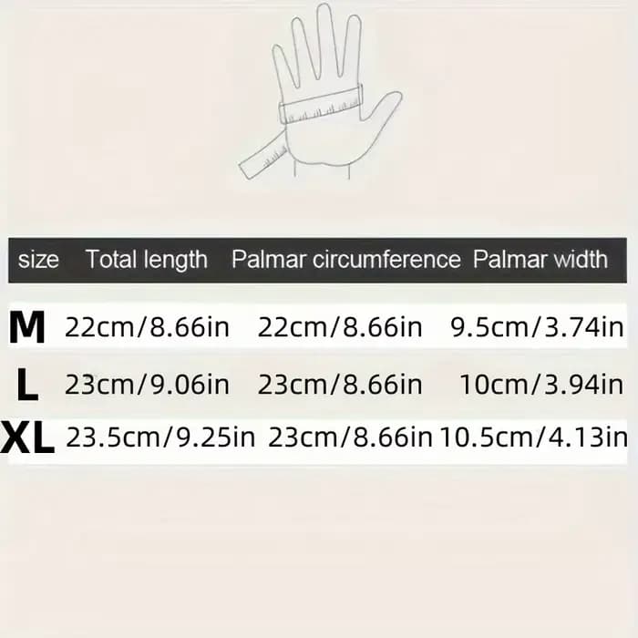 Gants d'hiver pour hommes imperméables coupe-vent froid