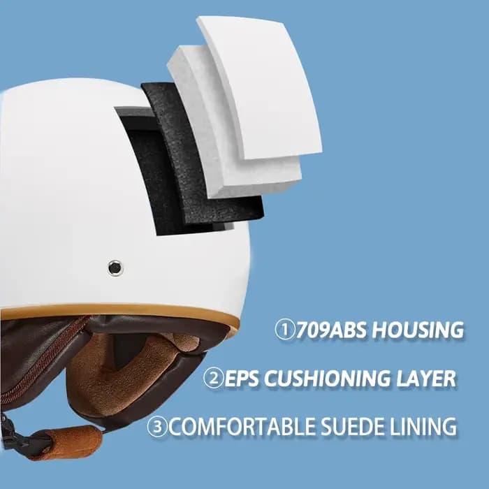Casque de moto élégant avec oreilles de chat