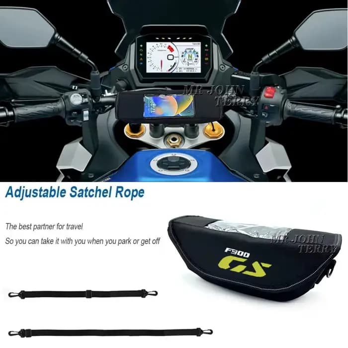 Sac de rangement pour guidon de moto