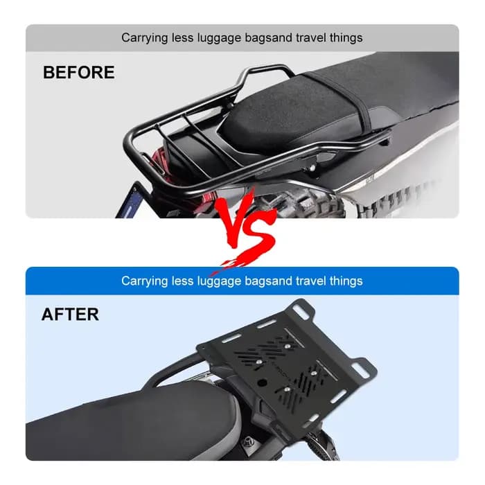 Porte-bagages arrière pour moto