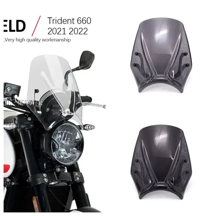 Pare-brise de moto en acrylique pour Triumph Trident