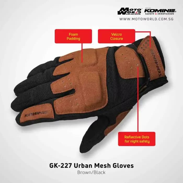 Gants de moto Komine GK 227