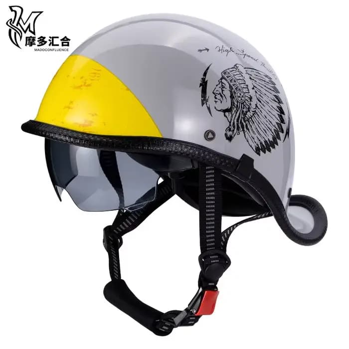 Casques de moto rétro pour hommes