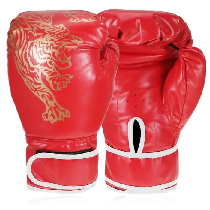 Gants de boxe respirants en cuir PU, gants de combat pour enfants, gants d'entraînement de boxe, gants de kickboxing pour la salle de sport, le sport en intérieur et en extérieur