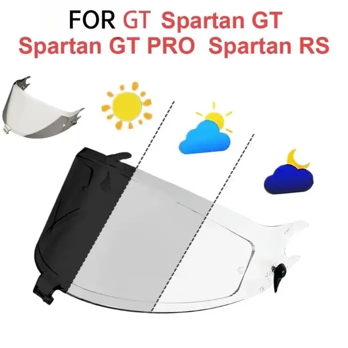 Visière de remplacement pour casque de moto intégral SHARK SPARTAN RS