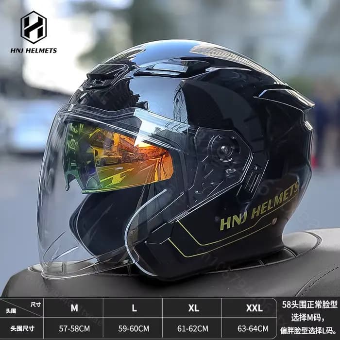 Demi-Casque de Moto Électrique pour Homme