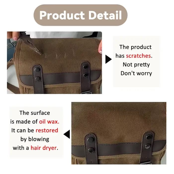 Sac à dos moto vintage