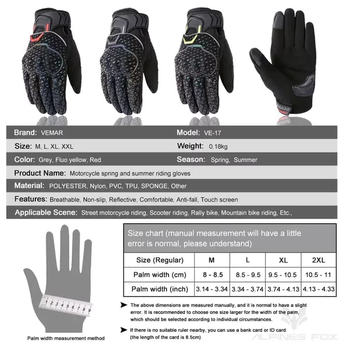 Gants de moto à écran tactile