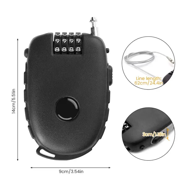 Serrure de casque de moto
