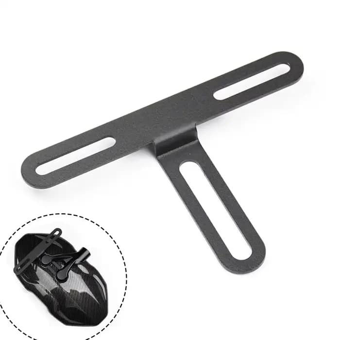 Support de plaque d'immatriculation en fer pour garde-boue de moto