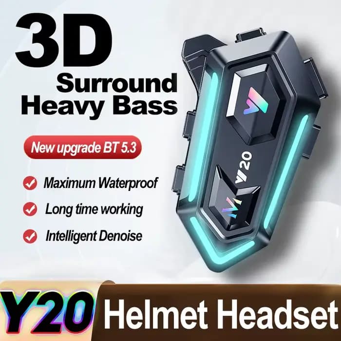 Y20 casque de moto Bluetooth