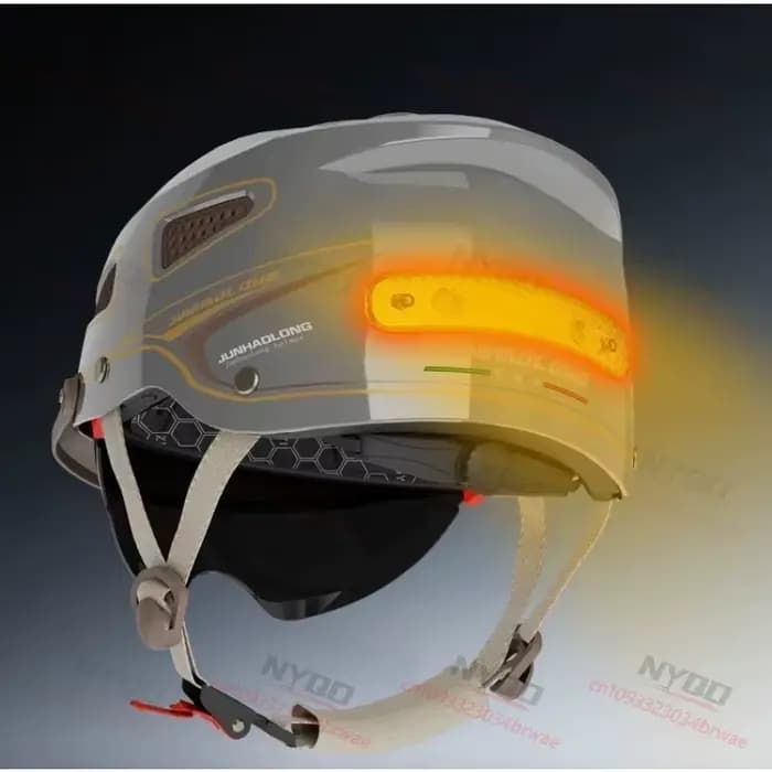 Casque Demi-ouvert Rétro d'Été pour Moto/Vélo Électrique