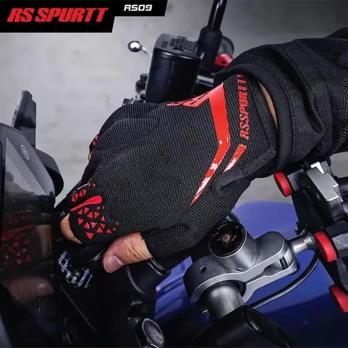 RS SPURTT RS09 gants Moto Polyester microfibre mince respirant anti-dérapant hommes femmes été demi doigt