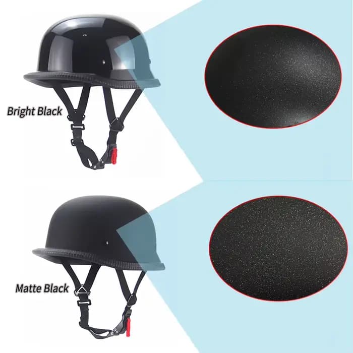 Casque de moto approuvé DOT demi-visage Vintage rétro scooter allemand