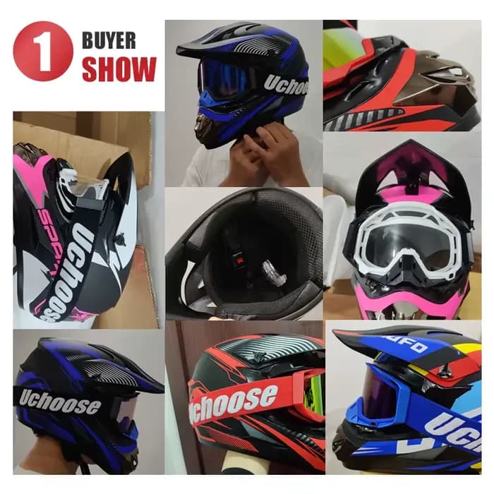 Casque moto intégral pour VTT tout-terrain classique