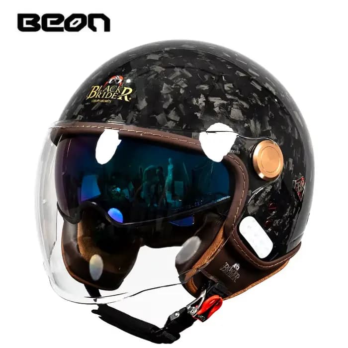 Casque de moto BEON BR20 en fibre de carbone ultra léger
