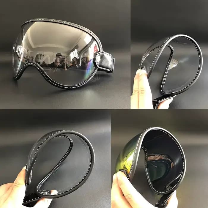 Visière de bouclier à bulles pour casque de Moto