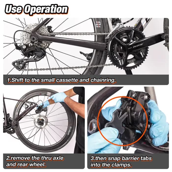 Support de Nettoyage de Chaîne de Vélo LEBYCLE pour VTT