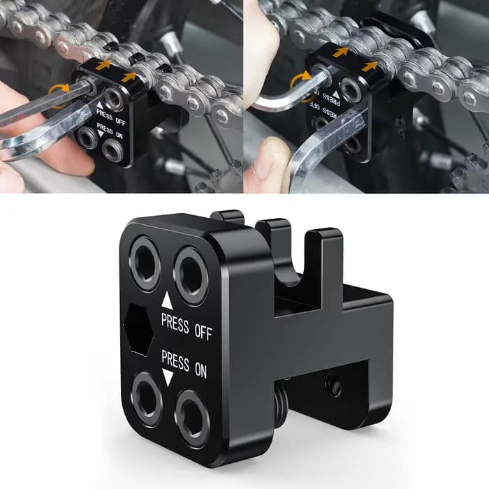 NICECNC outil de presse de chaîne à maillons principaux de moto pour 50 séries 520 525 530 chaînes pour KTM YAMAHA BMW SUZUKI DUCATI HONDA KAWASAKI