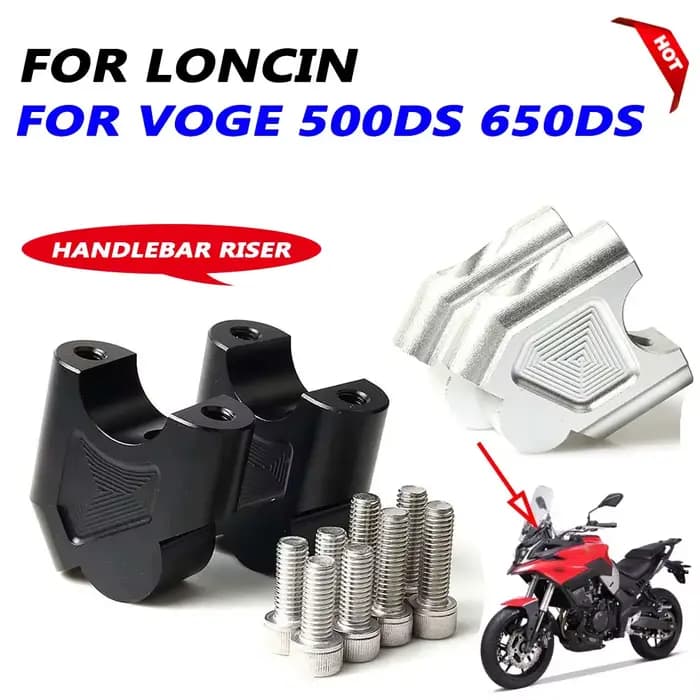 Adaptateur de rehausseurs de guidon de moto