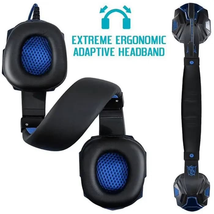 3.5mm casque filaire casque de jeu écouteurs musique pour ordinateur avec micro casque stéréo SVirtual Surround basse lumière LED Gamer