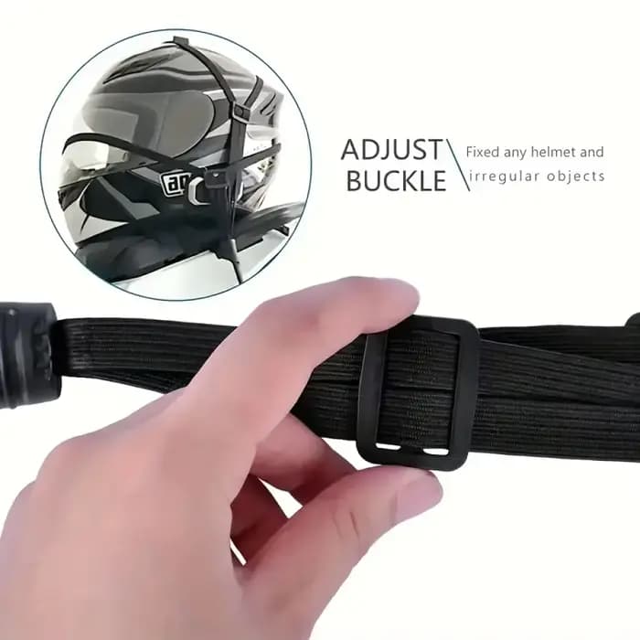 Valise élastique universelle pour moto avec crochet de sécurité - Transport polyvalent de casque et équipement en
