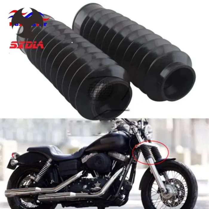 Hurcycles-Juste anti-poussière en caoutchouc pour fourche avant